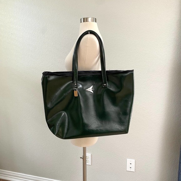 HAZEL RAY Green Large Traveler Tote Bag - Picture 2 of 13